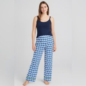 Kate Spade New York Lama Blue/White Size XL Pajama Bottoms